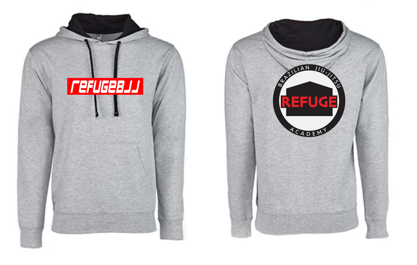 **NEW** Refuge BJJ Hoodie Black or Grey